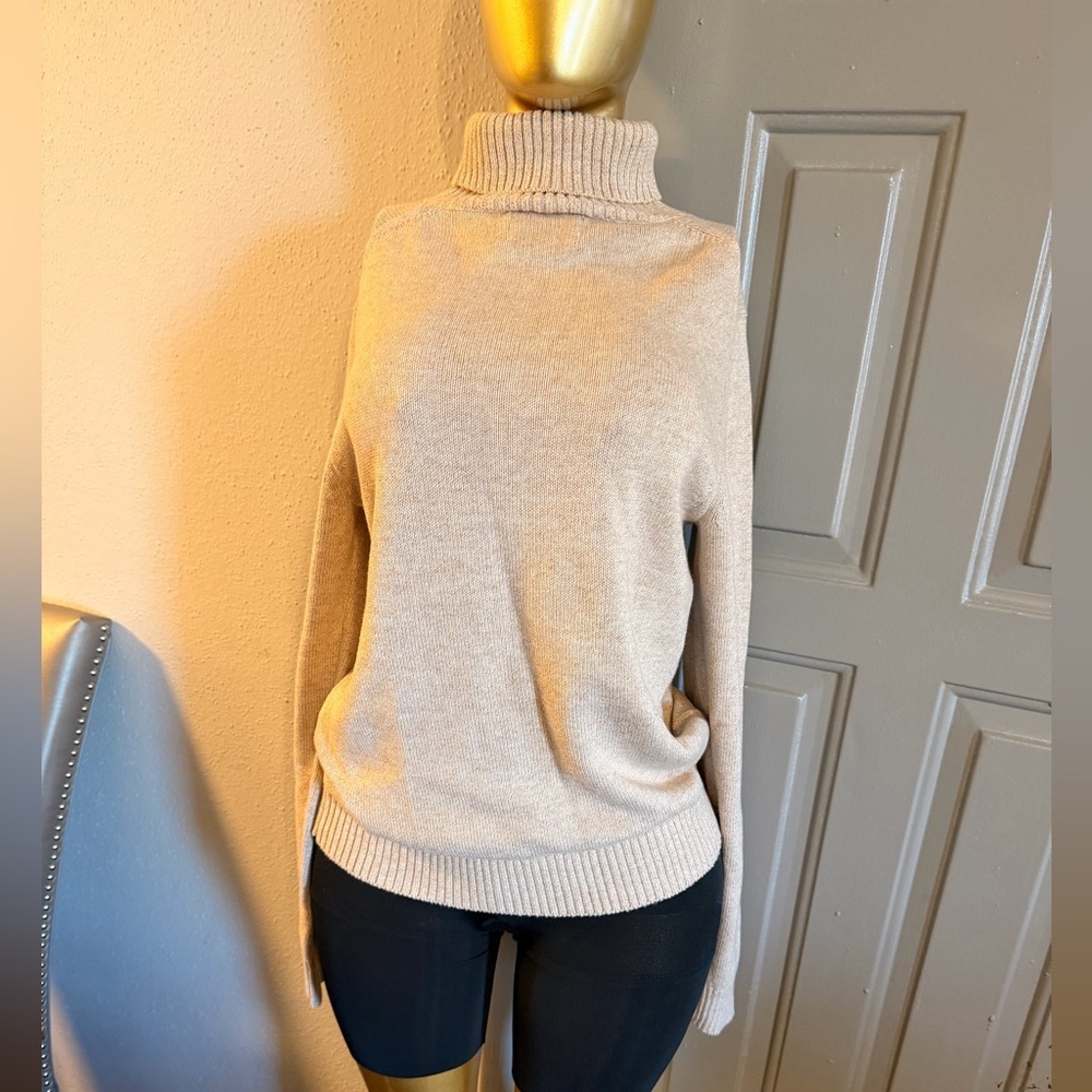 Old Navy Cream Turtleneck Sweater